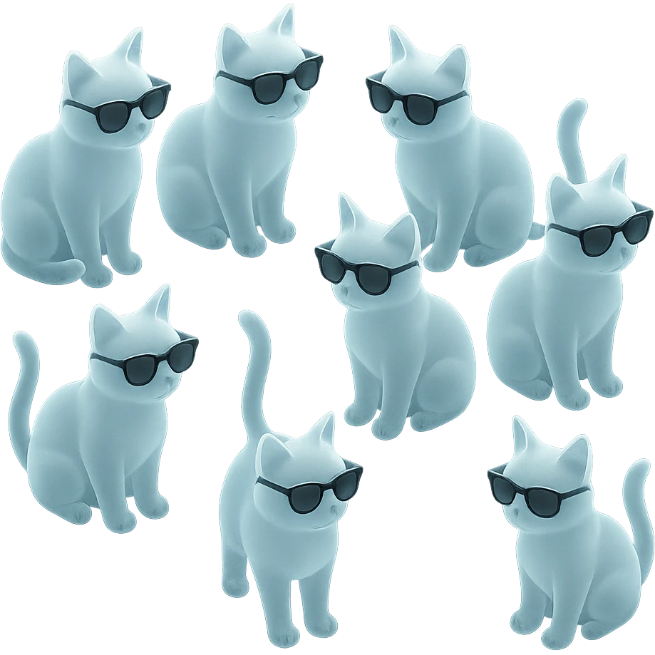 Cat wearing sunglasses emoji