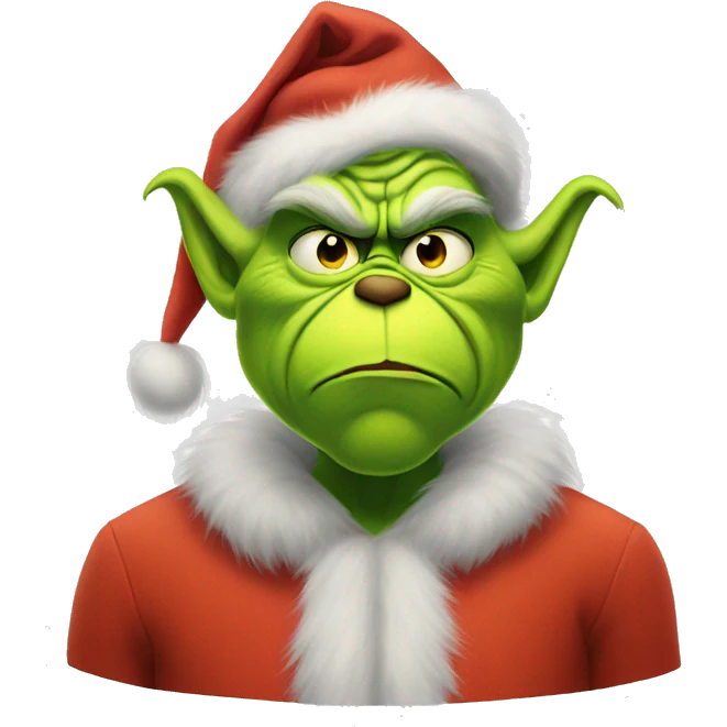 Sad grinch emoji