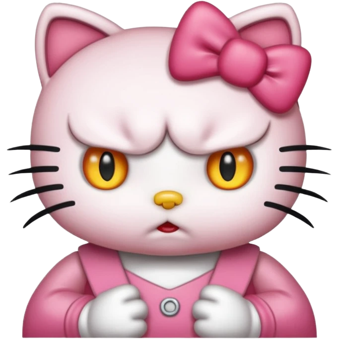 Hello Kitty als wütend aber süß  emoji