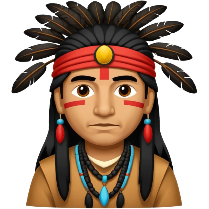 An small respectfull apache indian flagapache indian emoji respectful emoji