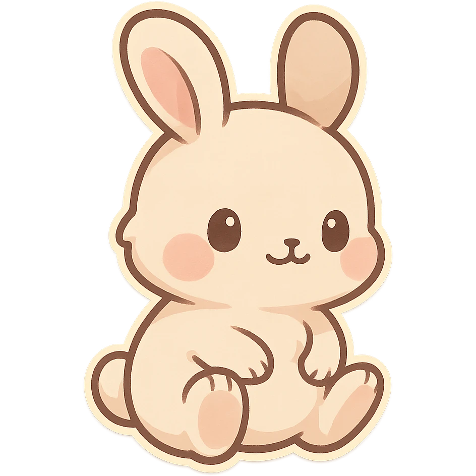 Cute bunny emoji