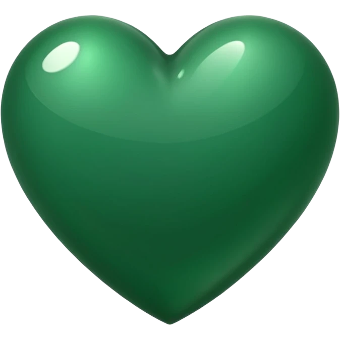 Forest green heart emoji
