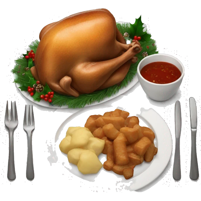 Christmas dinner emoji