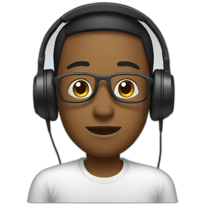 goiat with headphone emoji