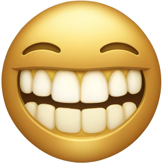 person with gold grillz emoji