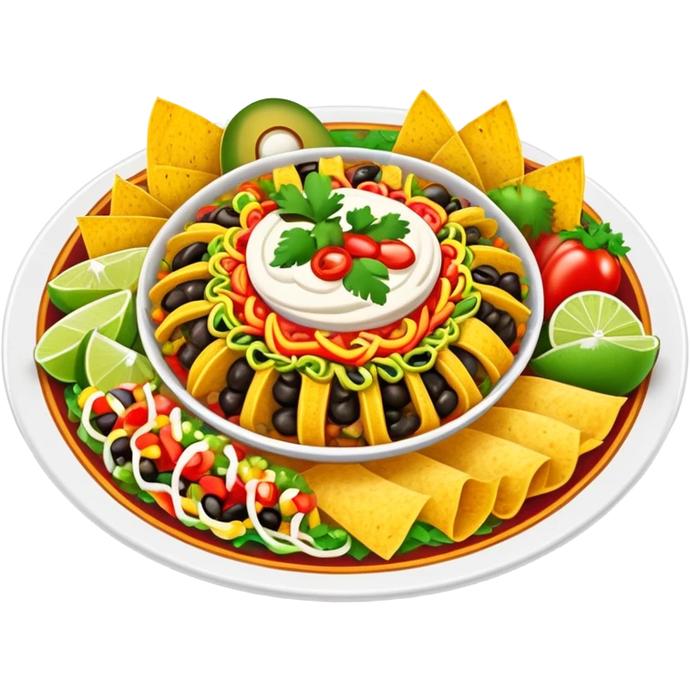 Fancy Mexican food dish luxury  emoji