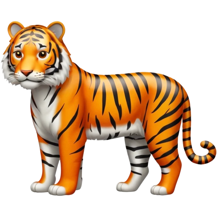 Tiger WHITE FULLBODY emoji
