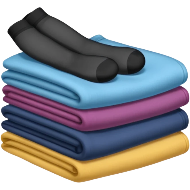 roupa dobrada meia calça emoji