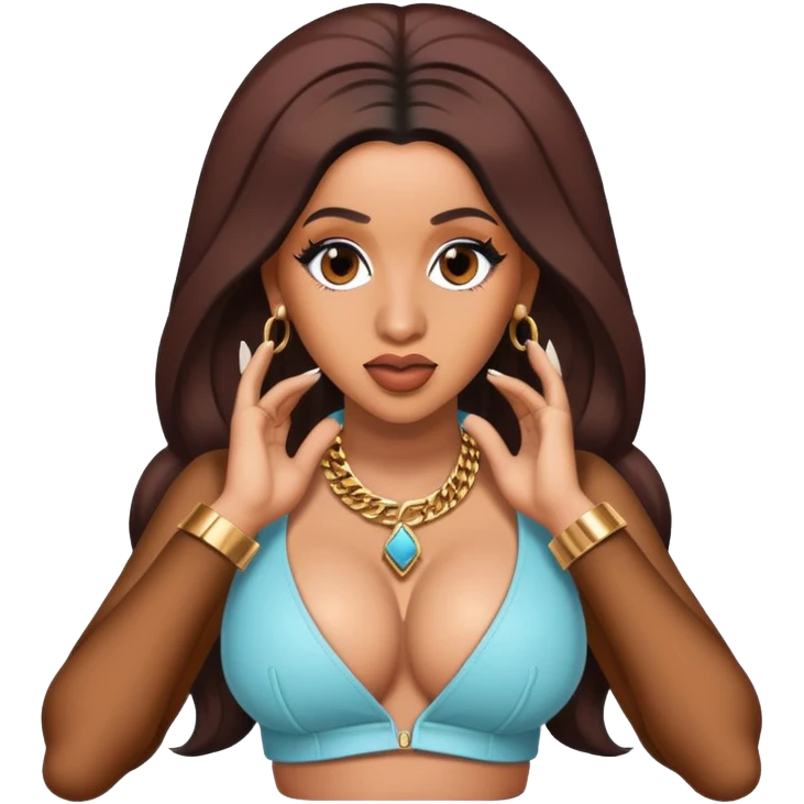 cardi b in like what music video emoji