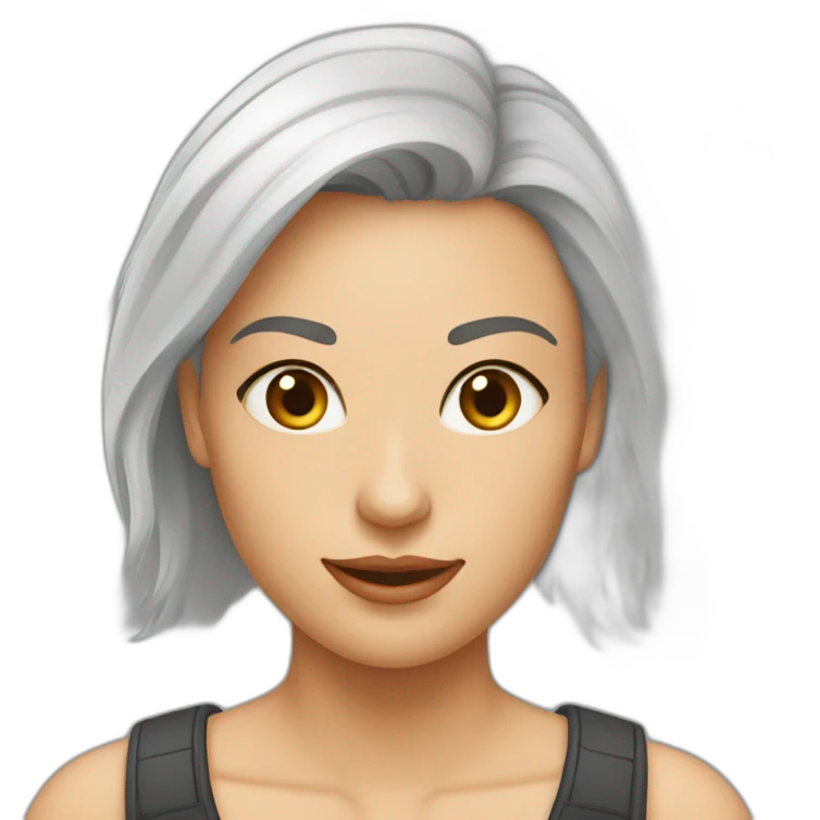 Женщина красные короткие волосы  emoji
