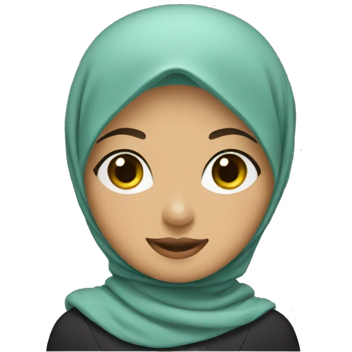 cute hijab woman emoji