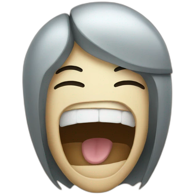 Face yawns emoji