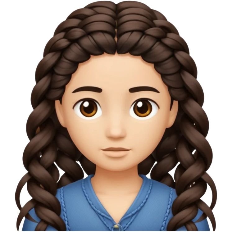 braided hair emoji