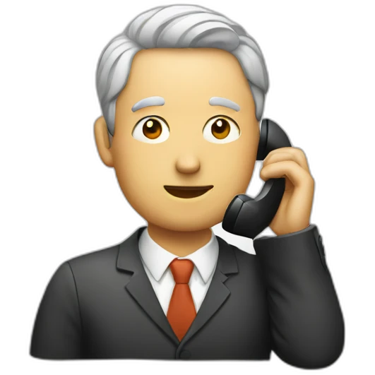 man on phone emoji