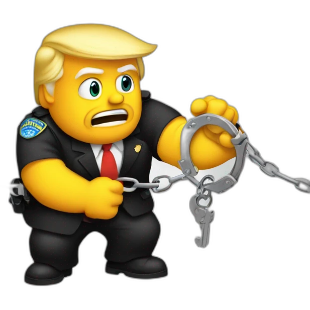 trump-in-handcuffs emoji