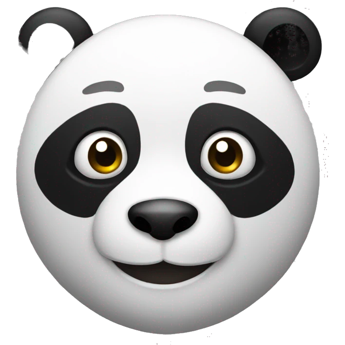 The panda is white emoji