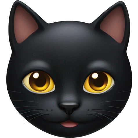 black cat face emoji