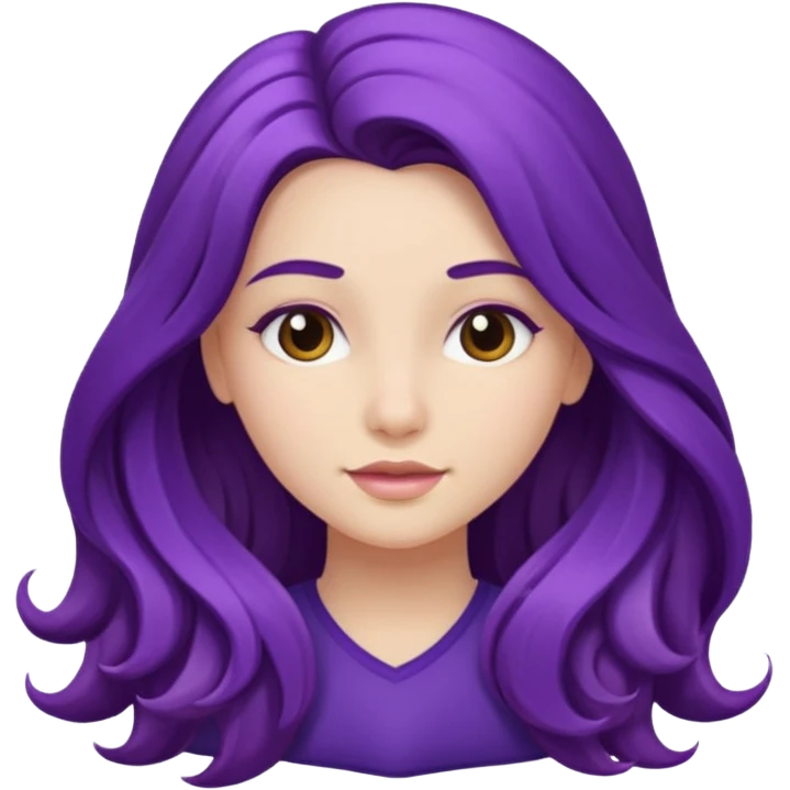 Girly girl morado emoji