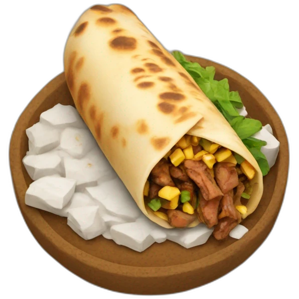 shawarma-on-the-rocks emoji