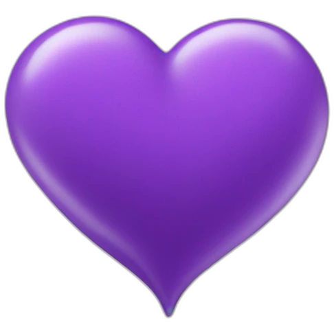 Cœur violet emoji