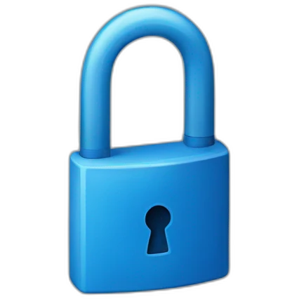 Blue lock emoji