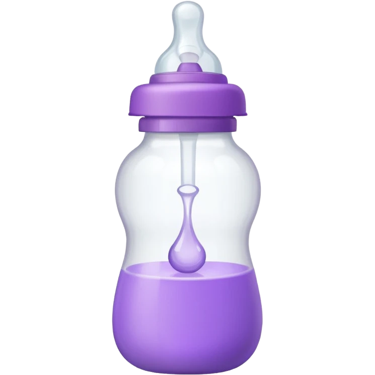 baby bottle white and purple emoji