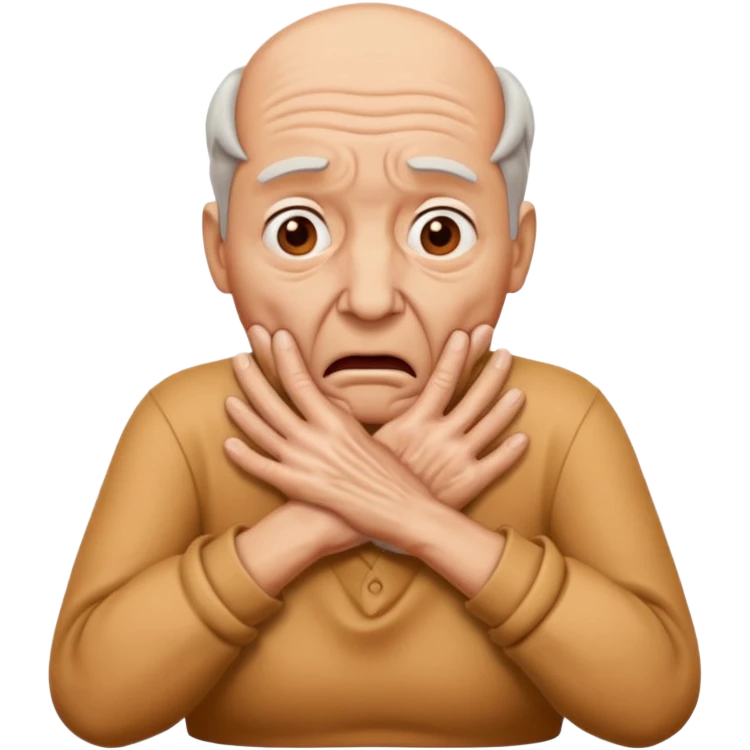 two hands making a choking gesture emoji