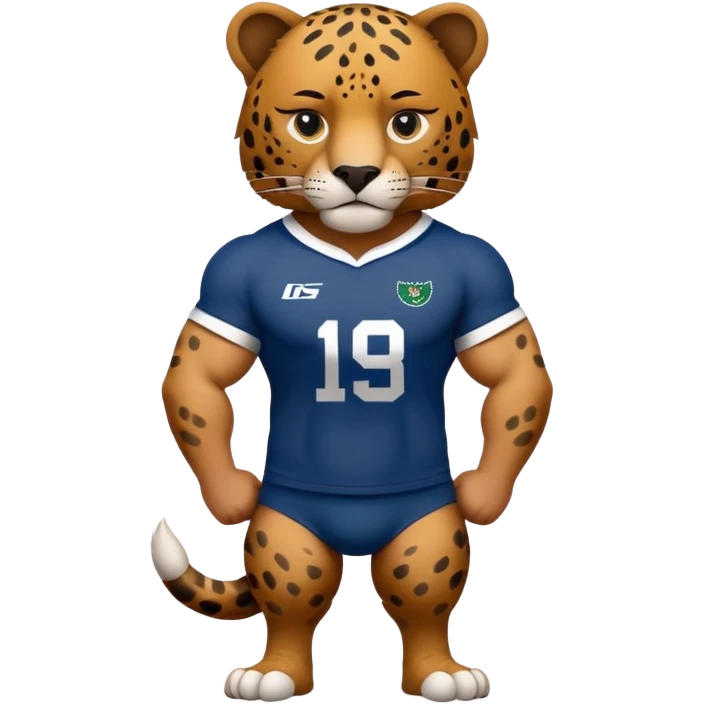 Jaguar wearing alumni rugby club t shirt  emoji