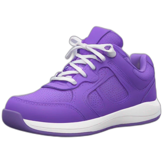 purple sneakers emoji