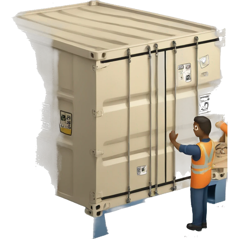 People loading storage container  emoji