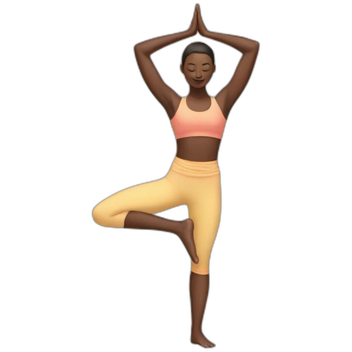 Bird of paradise yoga pose emoji