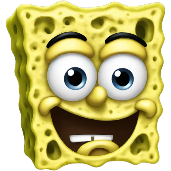 spongebob with a smirk look emoji