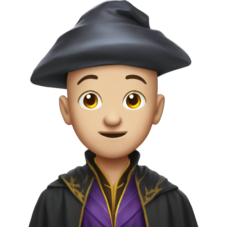 boy with crazy bald head wizard emoji