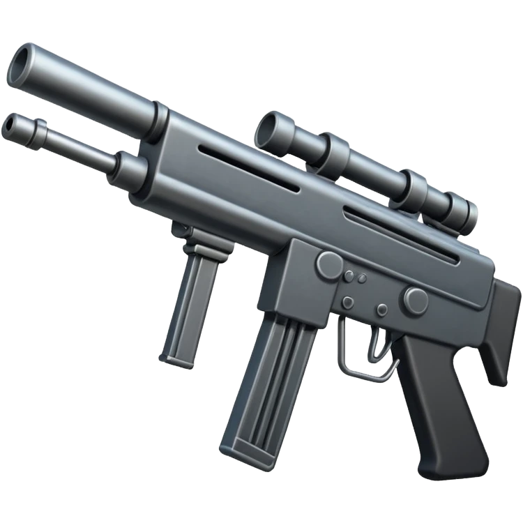 A big machine gun emoji