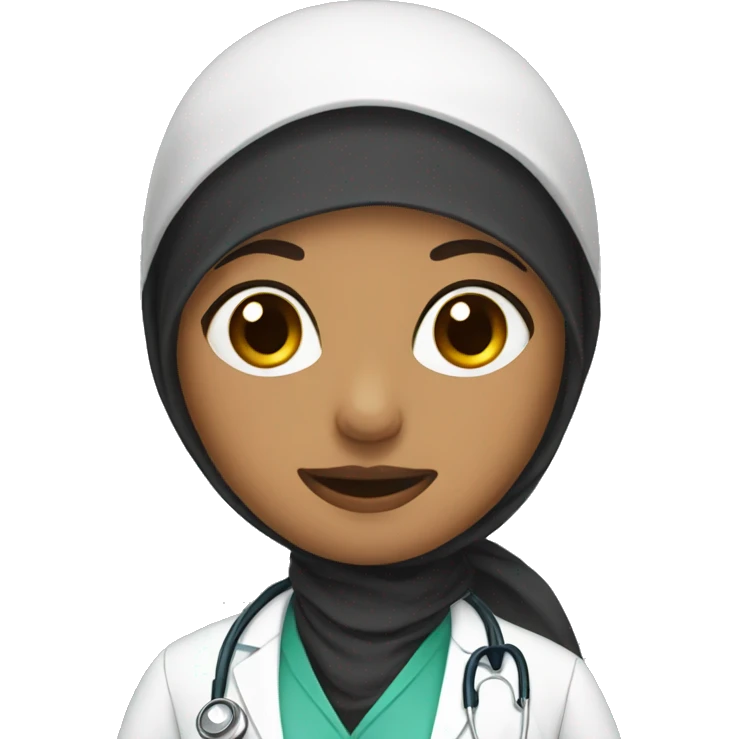 Hijab wearing doctor emoji