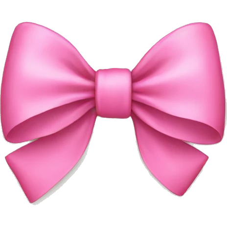 pink bow emoji