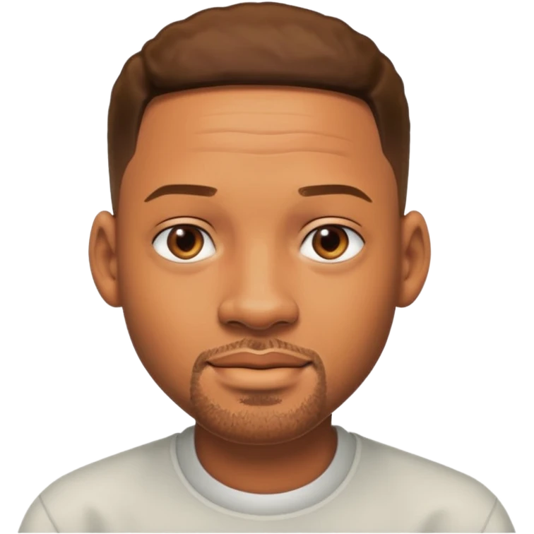 will smith with no beard emoji