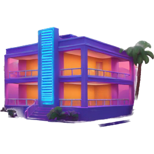 neon hotel emoji