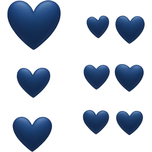 dark blue heart emoji