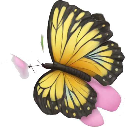butterfly flower garden  emoji