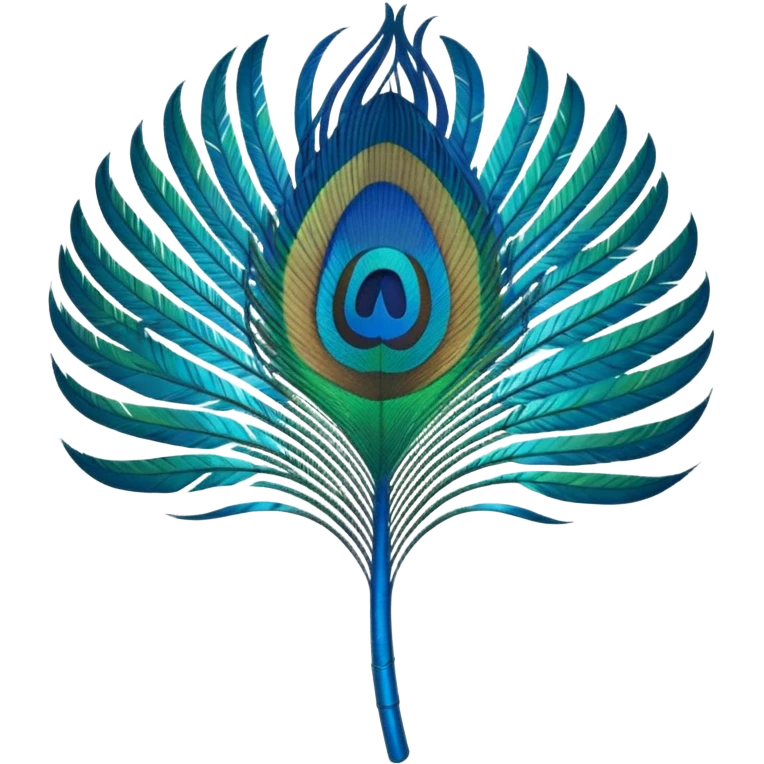 Peacock feather  emoji
