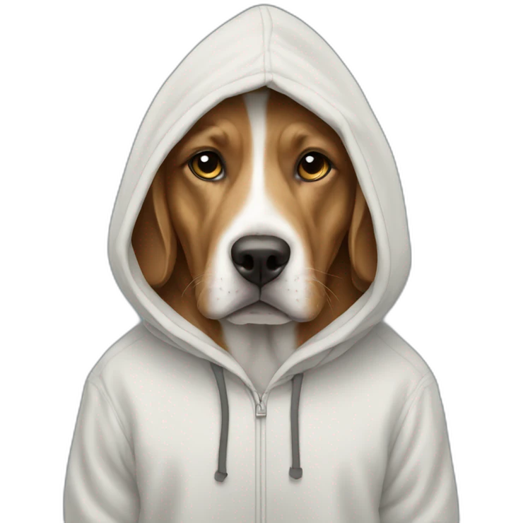 dog in hoodie emoji