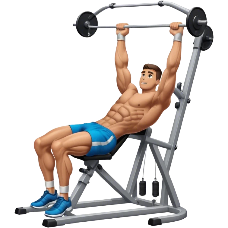 male leg-side-raise-cable-machine exercise emoji
