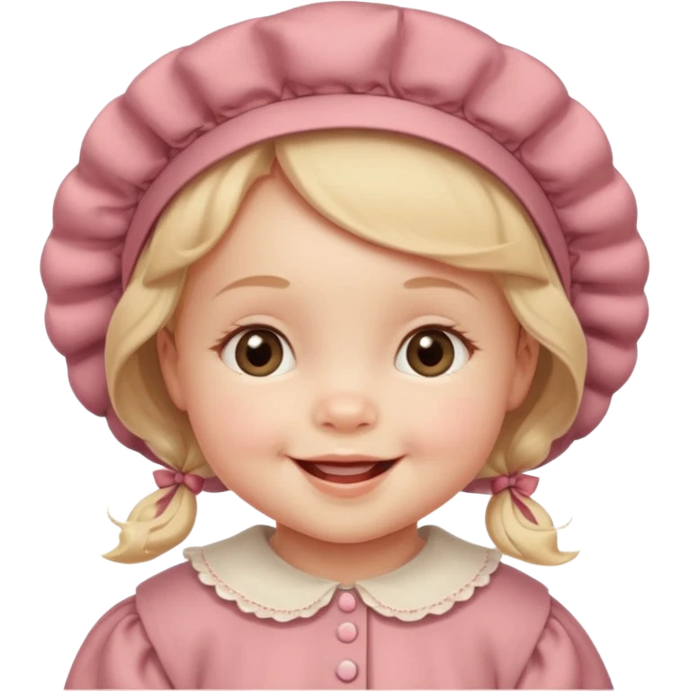 create a baby girl emoji from the 60. emoji