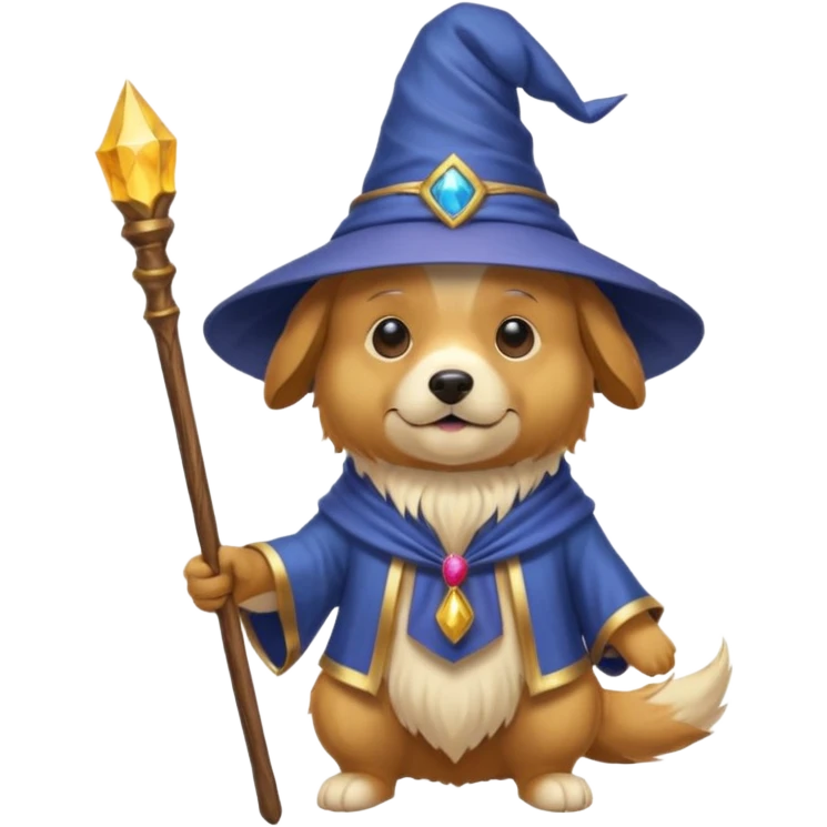 Dog wizard emoji
