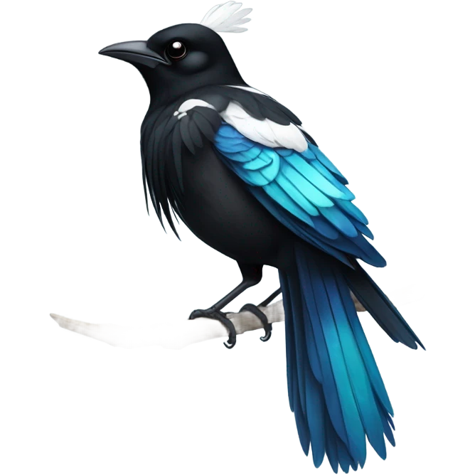 Magpie bird emoji