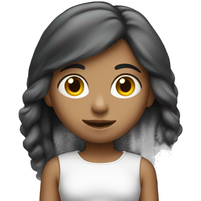 Girl with PC emoji