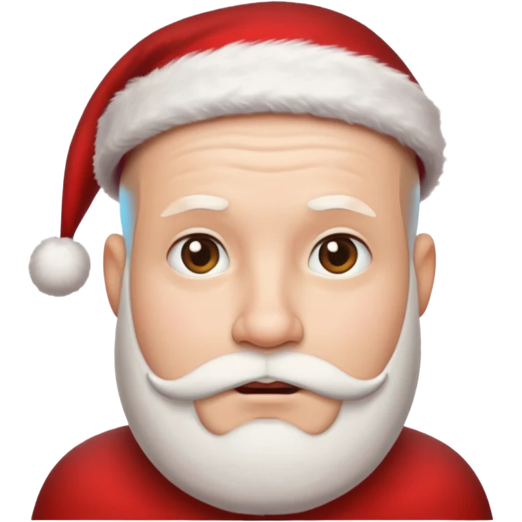 bald guy with santa hat emoji