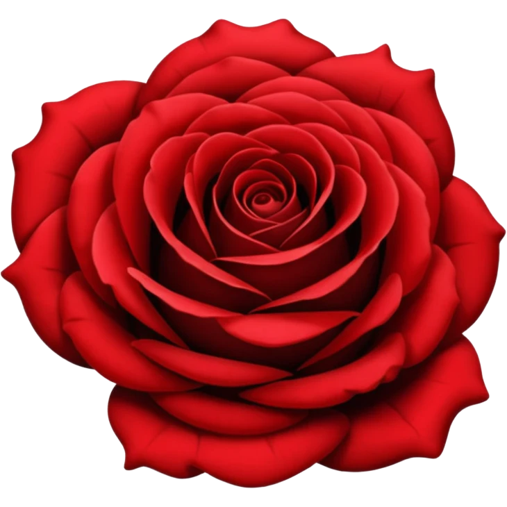 black and red half  rose emoji