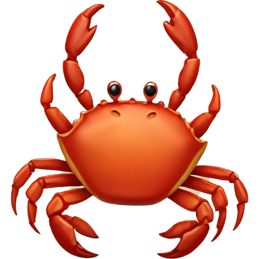 Red crab emoji
